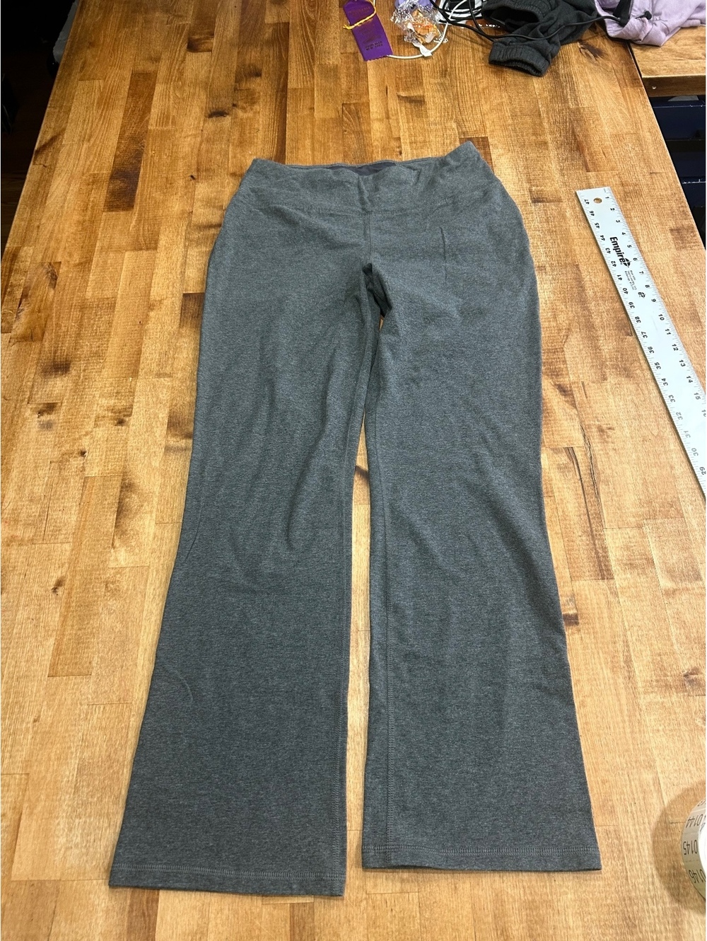Athletic Works Women's Gray Flared Leg Athletic Pants Size M